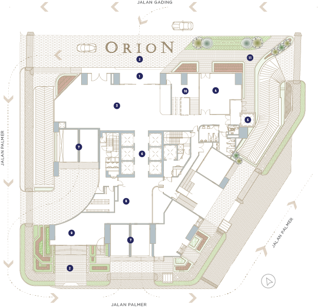 Orion Residence Ground Floor The Galactic facility layout