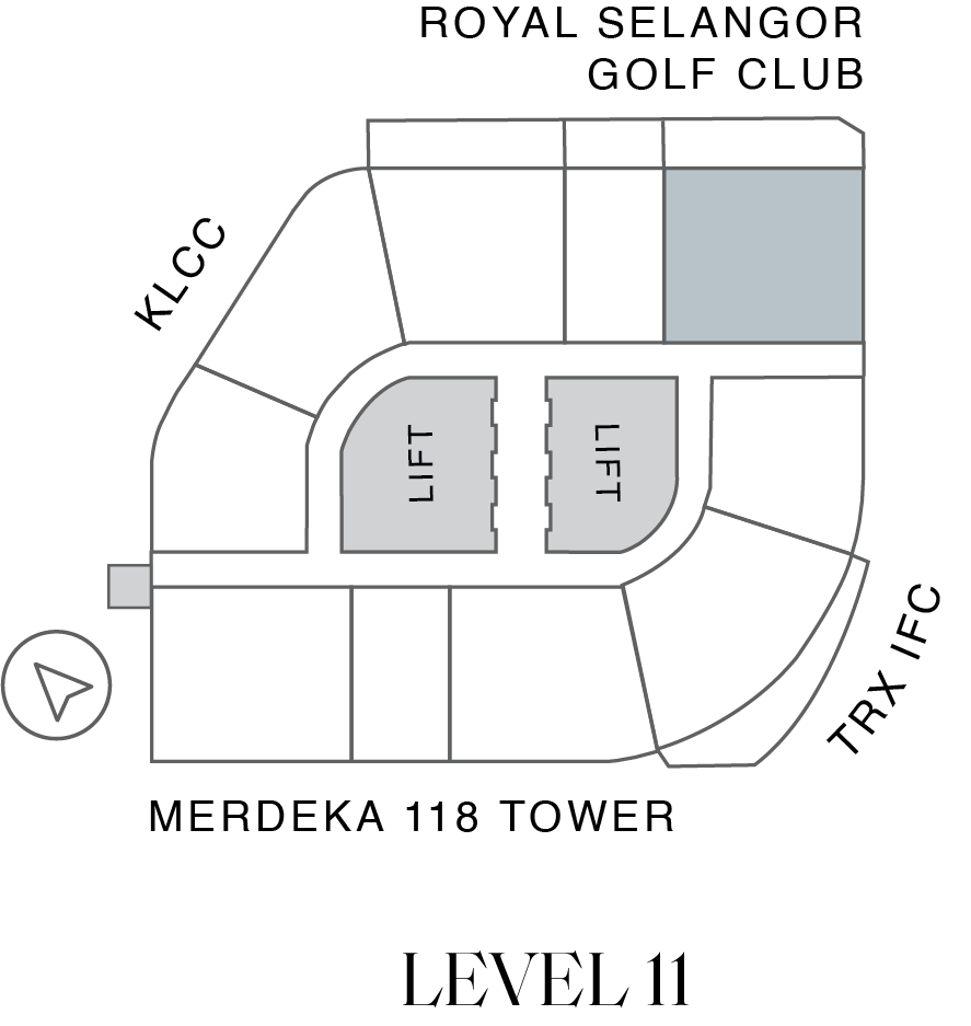 Orion Residence Type C4-T key plan Level 11