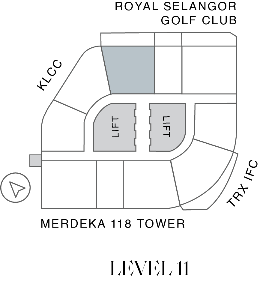 Orion Residence Type C5-T key plan Level 11